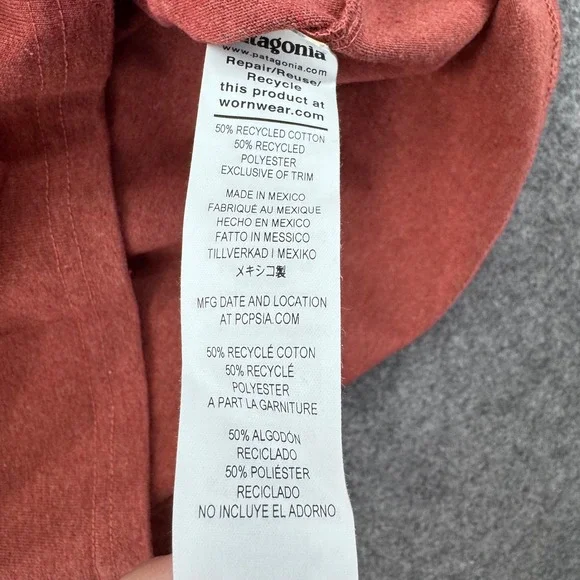 Patagonia Womens L/S '73 Skyline Responsibili-Tee Size L Rosehip Outdoor Graphic - Picture 9 of 11
